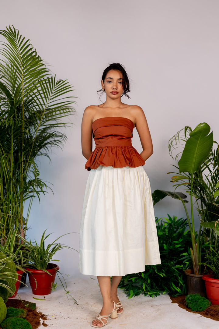 Marni top (In Rust)