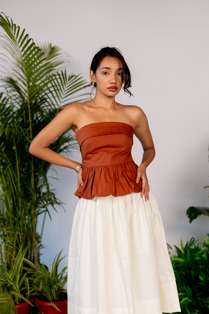 Marni top (In Rust)