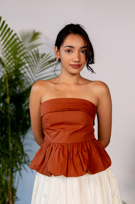 Marni top (In Rust)