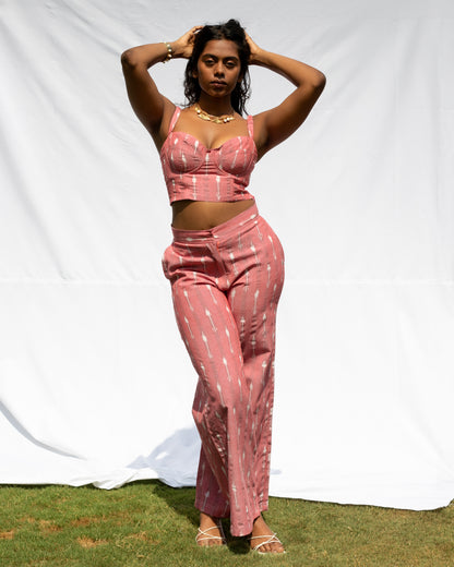 Rosé Ikat Set